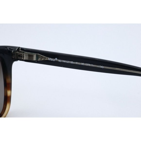 Maui Jim Starfish MJ 744-02T Cat Eye Black Sunglasses Gray Polarized Lenses (A) - Picture 4 of 7